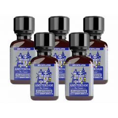 Amsterdam Platinum Leather Cleaner Poppers - 24ml - 5 Pack