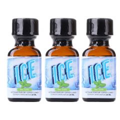 Ice Mint Leather Cleaner Poppers - 24ml - 3 Pack