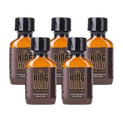 King Gold Leather Cleaner Poppers - 24ml - 5 Pack