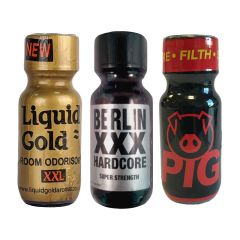 Liquid Gold XXL 25ml-Berlin XXX 25ml-Pig Red 25ml Multi