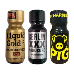 Liquid Gold XXL 25ml-Berlin XXX 25ml-Pig Yellow 25ml Multi