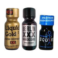 Liquid Gold XXL 25ml-Berlin XXX 25ml-Squirt 10ml Multi