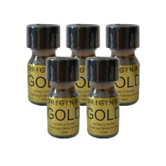 Original gold 10ml poppers - 5 Pack