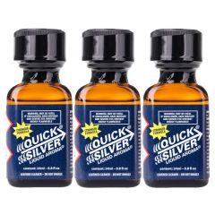 Quicksilver Leather Cleaner Poppers - 24ml - 3 Pack