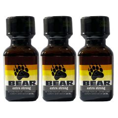 Bear Leather Cleaner Poppers - 24ml - 3 Pack