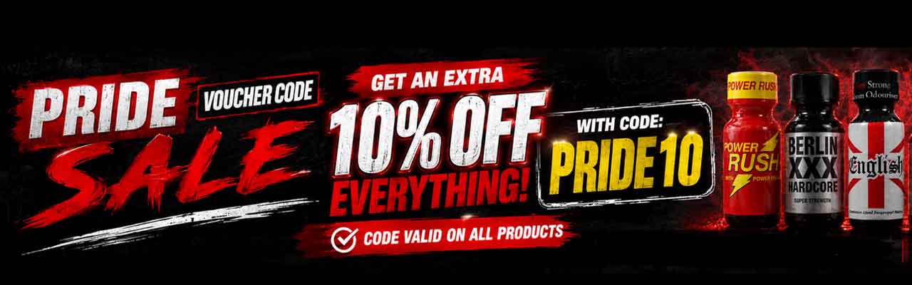Poppers UK Pride Code Sale